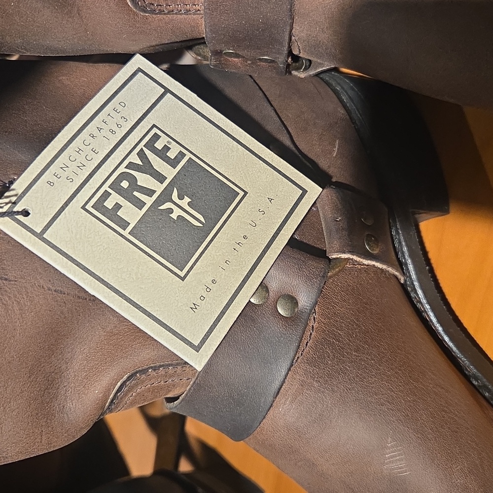 Mens FRYE Short Gaucho Harness Boots - Picture 6 of 6